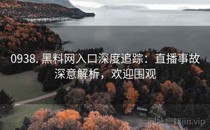 0938. 黑料网入口深度追踪:直播事故深意解析,欢迎围观